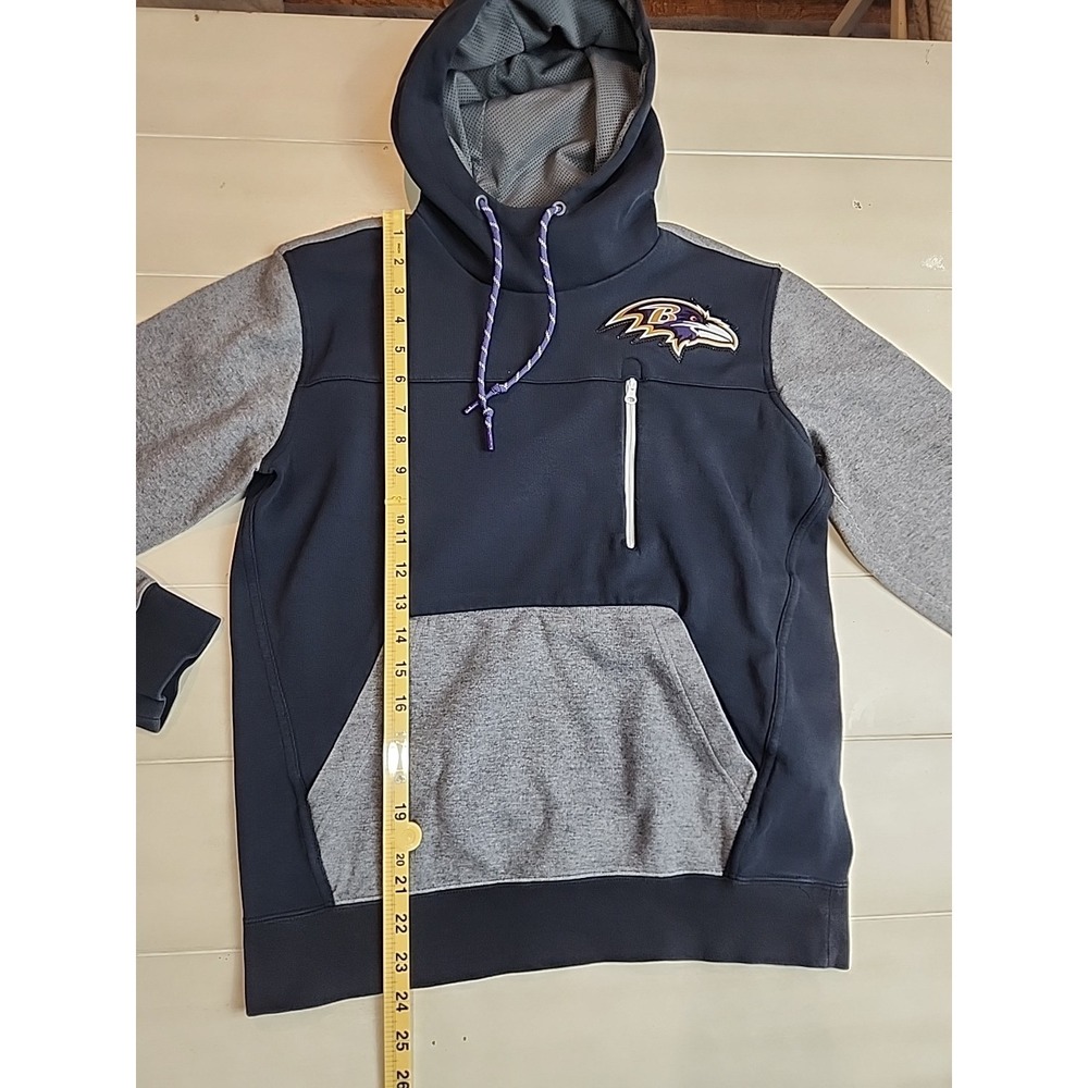 Nike Baltimore Ravens NFL Football Pullover Hoodie Sweatshirt Men's Size M Black - Picture 6 of 10